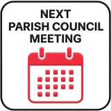 image of a calendar saying the next parish meeting